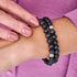 Martre noire | Argent sterling .925 | Bracelet en verre du Cheshire